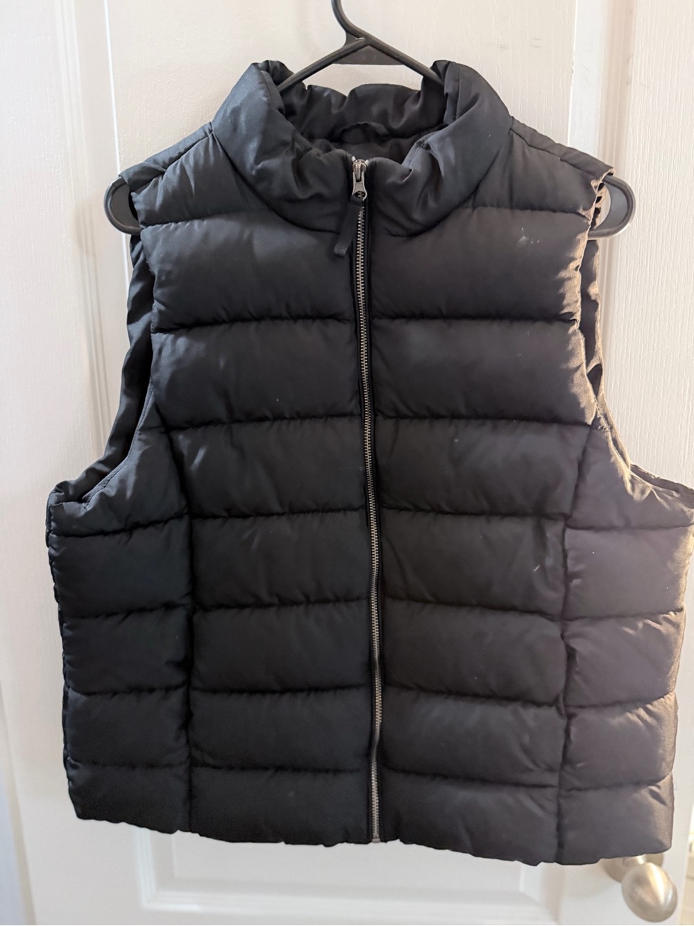 dip Black Quilted Puffer Vest with Stand Collar